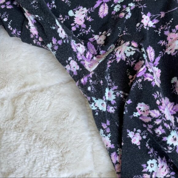 Victoria’s Secret PINK | Black Floral Print Leggings | Size Medium - Picture 6 of 12